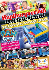 Hüpfburg Vermietung Ostfriesland paw patrol Hüpfburgen im verleih