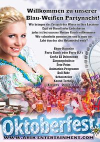 Hüpfburgverleih Ostfriesland | Oktoberfest, Lederhose, Ozapft is, Dirndl, Bier, Flyer | Niedersachsen & Bremen