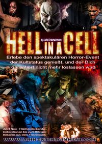 Hüpfburgverleih Ostfriesland | Horror Event, Flyer, Hell in a Cell, Schauspieler, Erschrecken, Halloween | Niedersachsen & Bremen