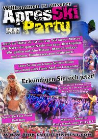 Hüpfburgverleih Ostfriesland | Apres Ski Party, Flyer, Hütte, Bierkapitän, Laudaaa, Schneehasen | Niedersachsen & Bremen