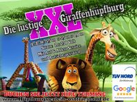 Hüpfburgverleih Ostfriesland | Hüpfburg, XXL, Giraffenhüpfburg, TÜV Nord Zertifizierung, Flyer | Niedersachsen & Bremen